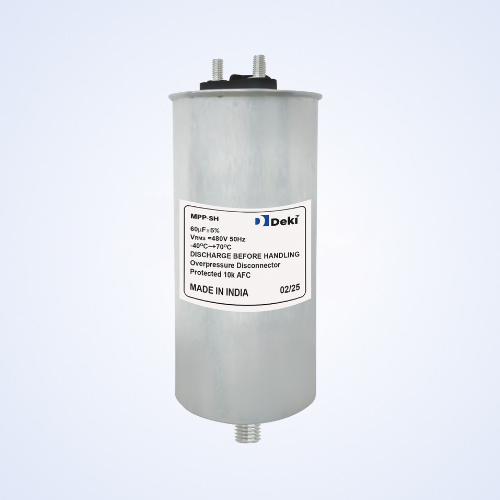 METALLIZED POLYPROPYLENE AC FILTER CAPACITOR-Single phase M6 stud