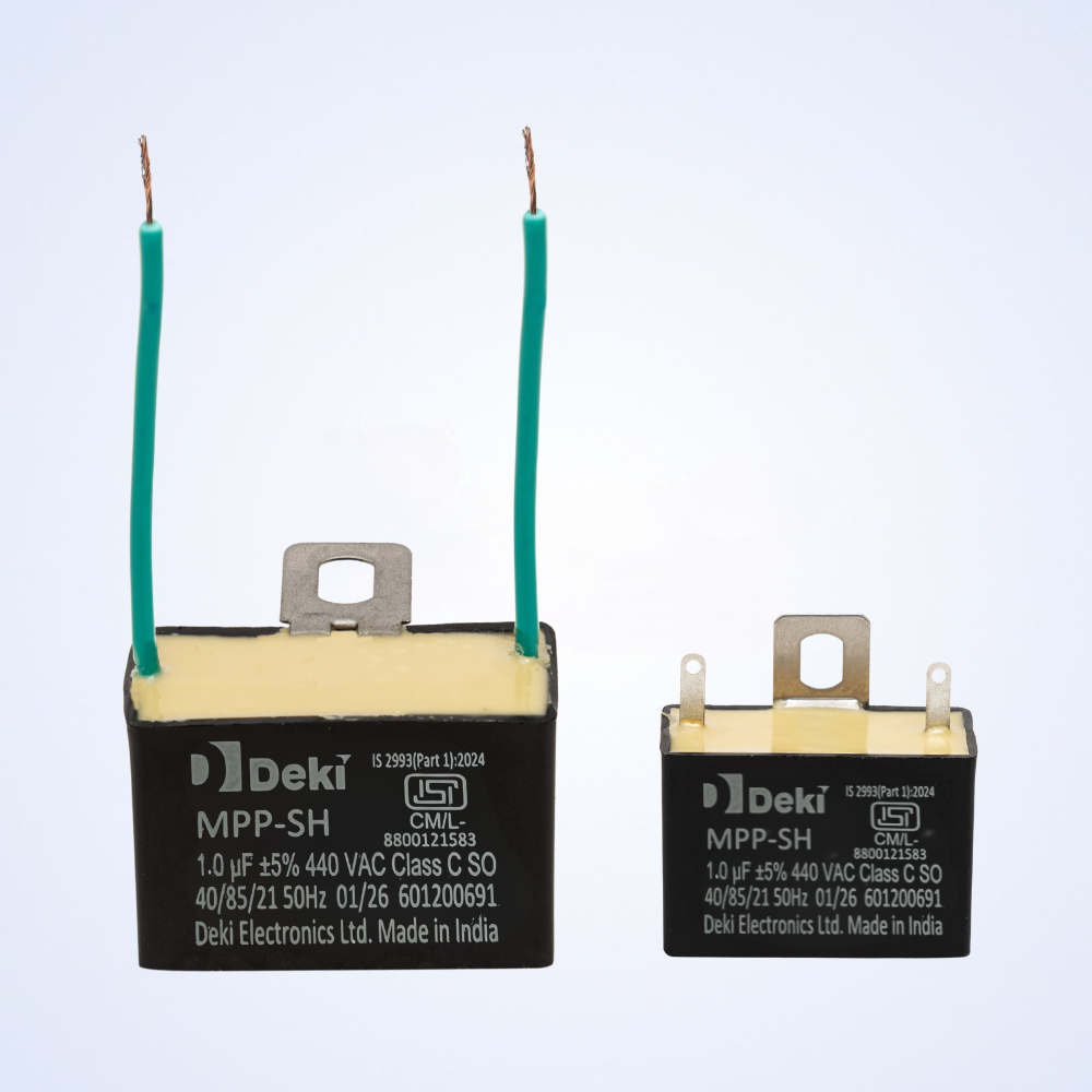 Metallized Polypropylene Fan Motor Run Film Capacitors (MPP-SH)Rectangular Box Type